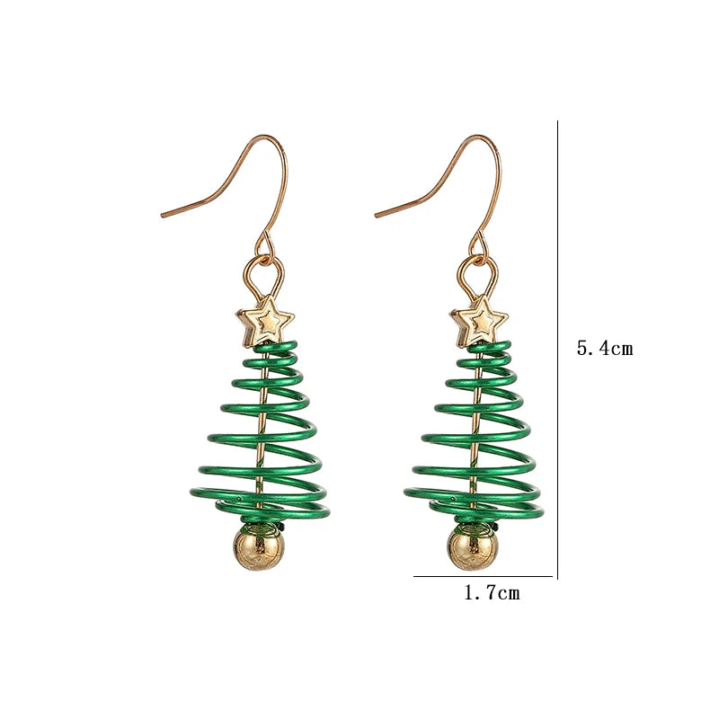 Holiday Tree Drop Earrings