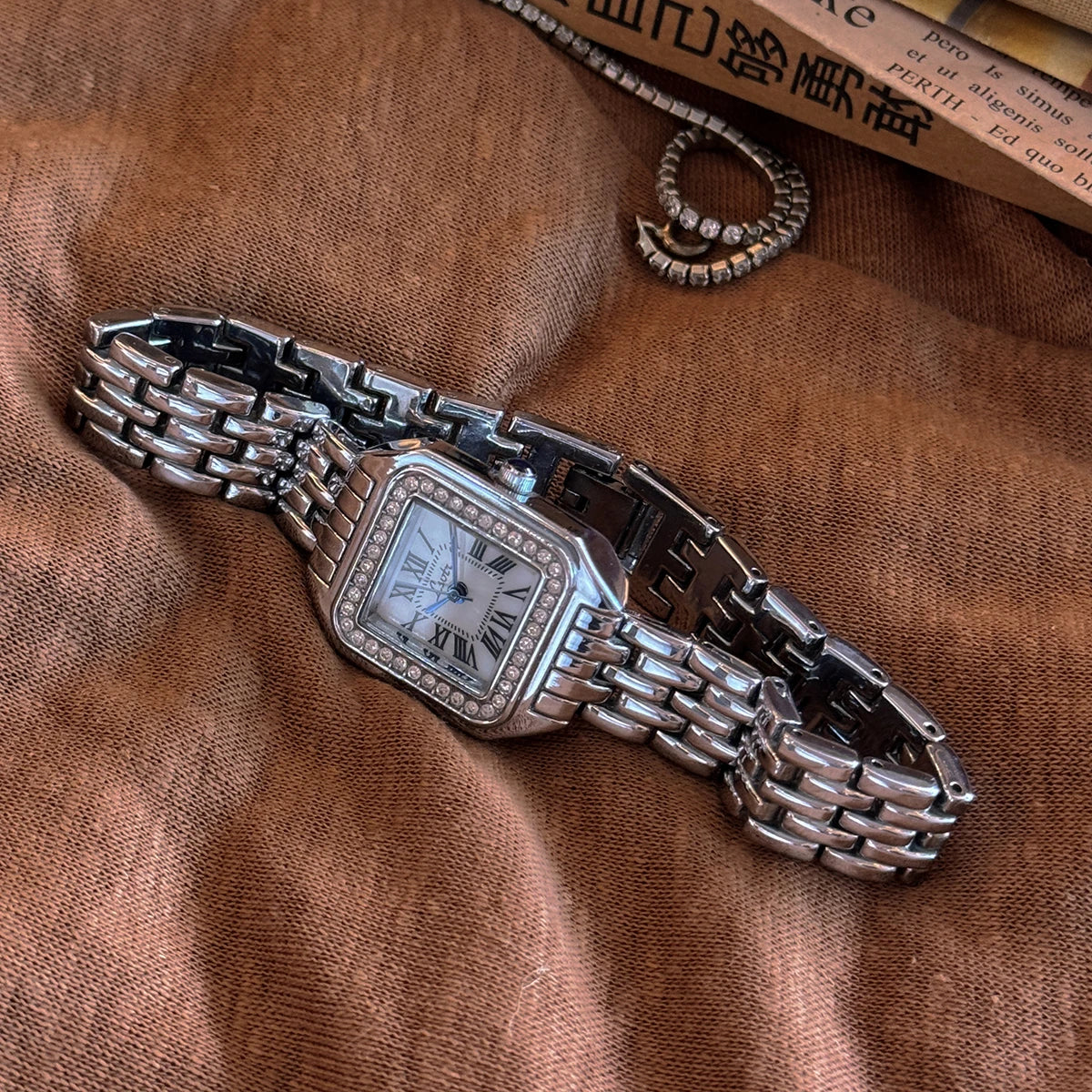 Roman Dial Square Watch