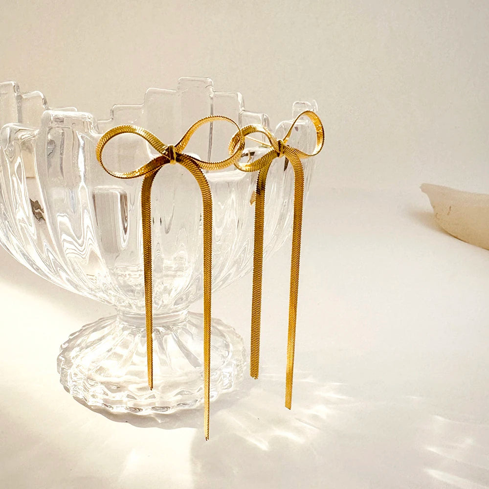 Ribbon Bowknot Earrings