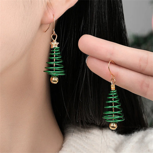 Holiday Tree Drop Earrings