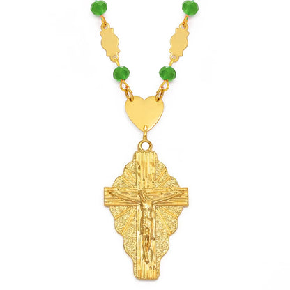 Crucifix Rosary Necklace