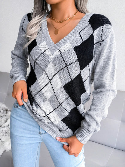 Classic Plaid Winter Knit