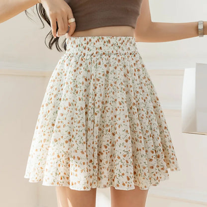 Floral Chiffon Skirt