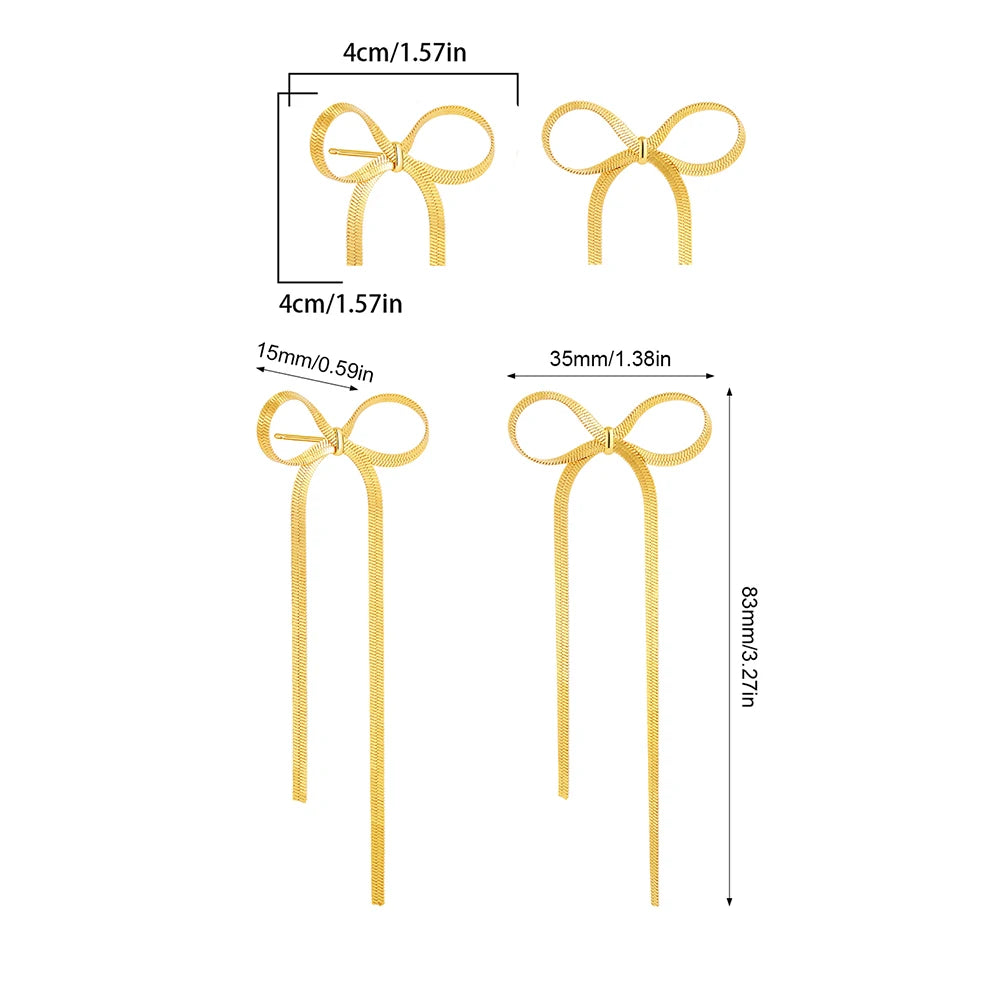 Ribbon Bowknot Earrings