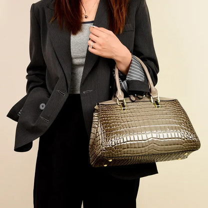 LuxCroc Leather Tote