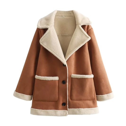 Korean Warm Shearling Coat