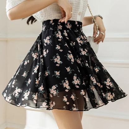 Floral Chiffon Skirt