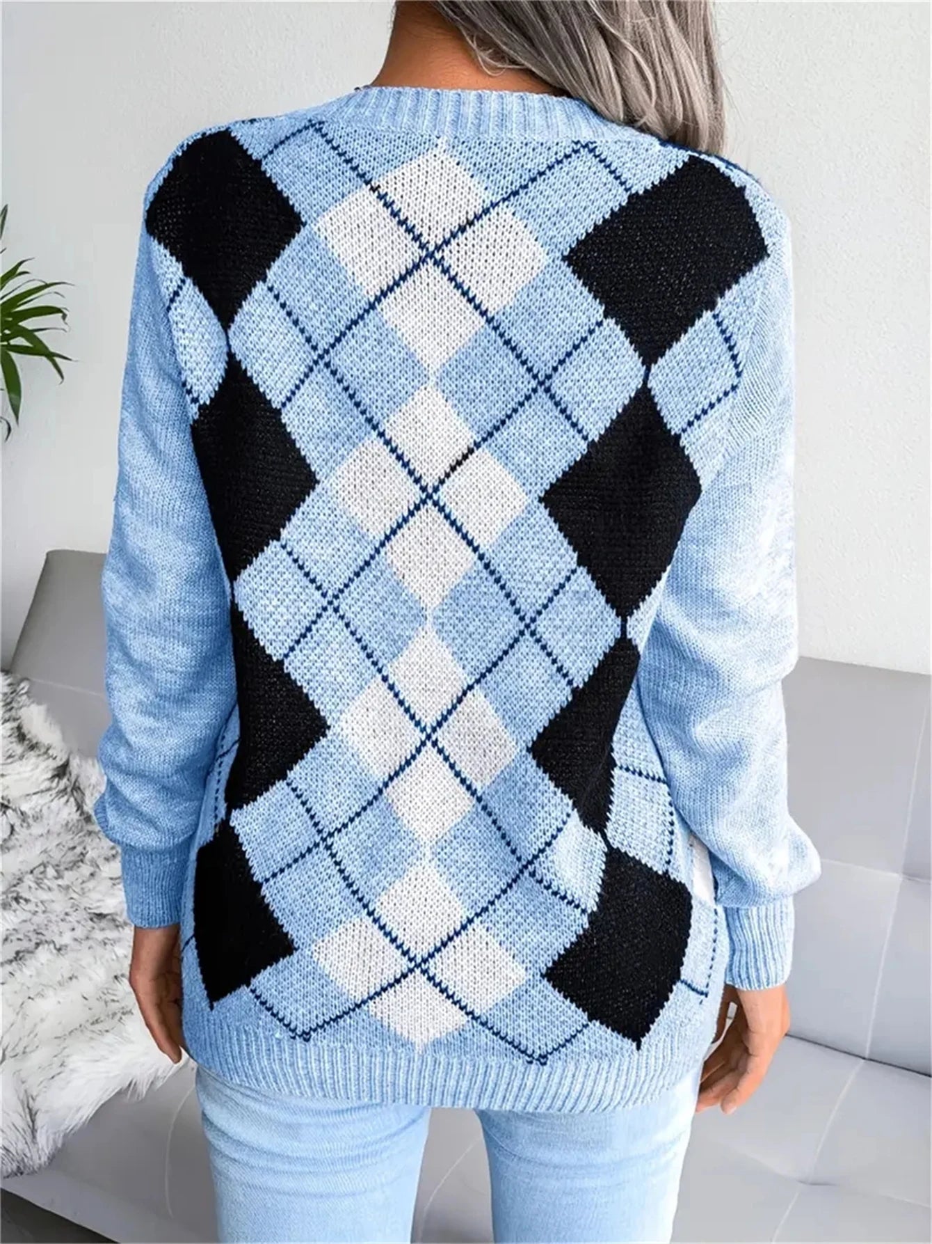 Classic Plaid Winter Knit