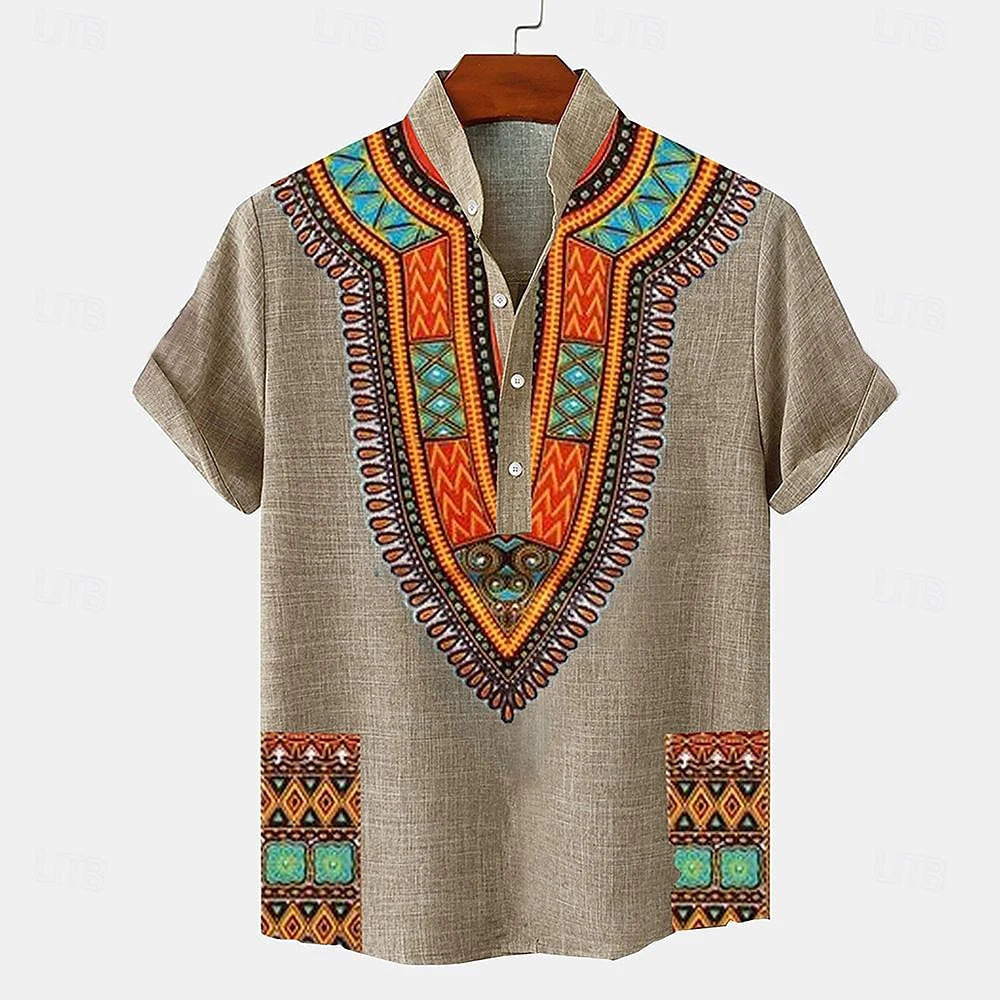 Tribal Linen Shirt