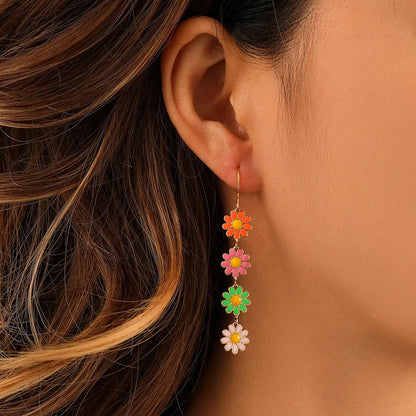 PetalCharm Drop Earrings