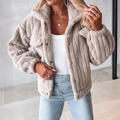 Women’s Soft Knit Button Jacket