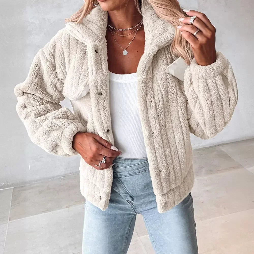 Women’s Soft Knit Button Jacket