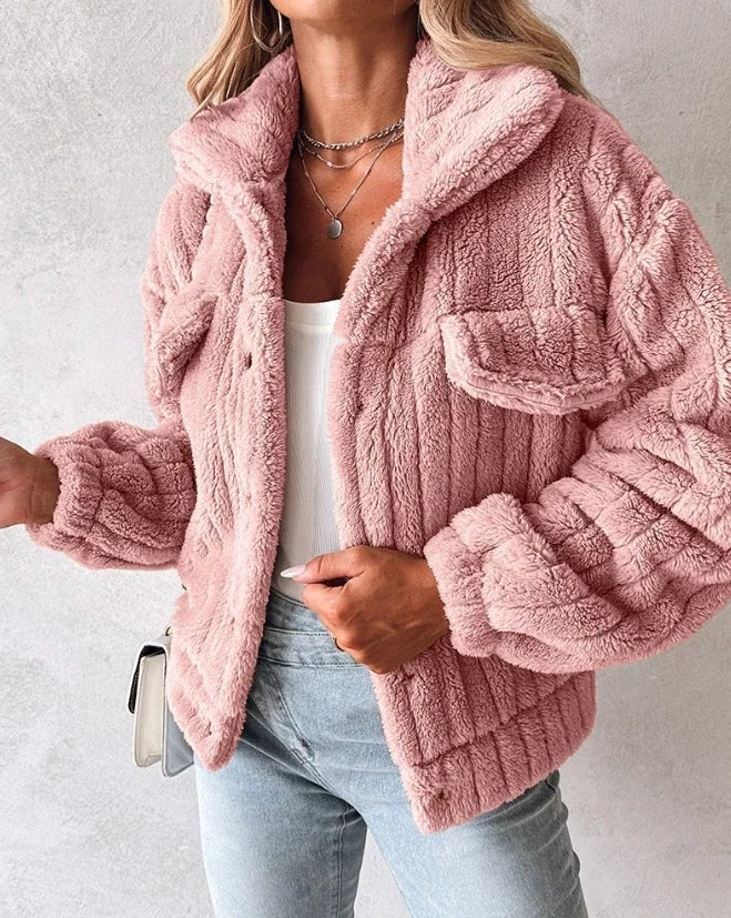 Women’s Soft Knit Button Jacket
