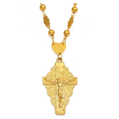 Crucifix Rosary Necklace
