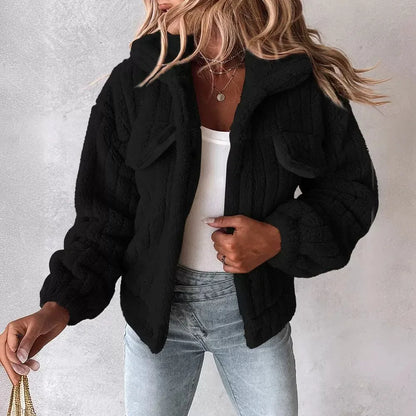 Women’s Soft Knit Button Jacket