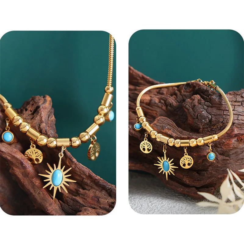 Starlit Charm Necklace & Bracelet