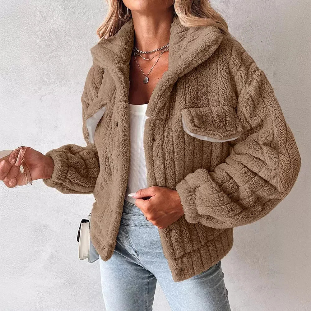Women’s Soft Knit Button Jacket