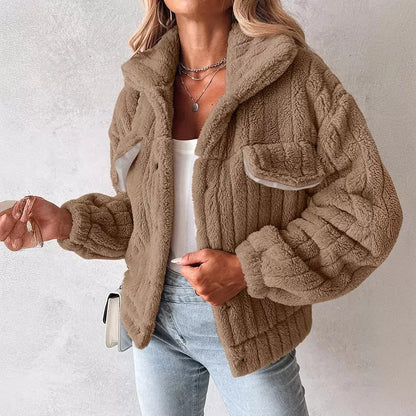 Women’s Soft Knit Button Jacket