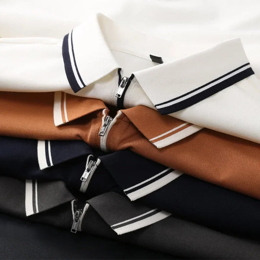 LuxeTone Contrast Polo