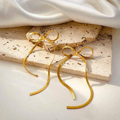 Ribbon Bowknot Earrings