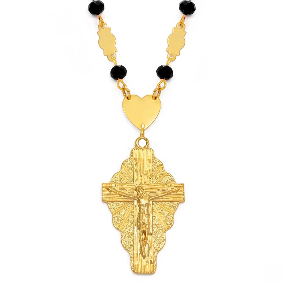 Crucifix Rosary Necklace