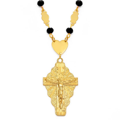 Crucifix Rosary Necklace