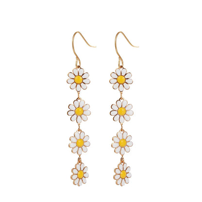 PetalCharm Drop Earrings