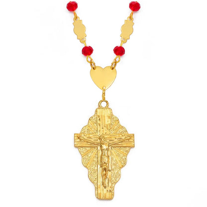 Crucifix Rosary Necklace