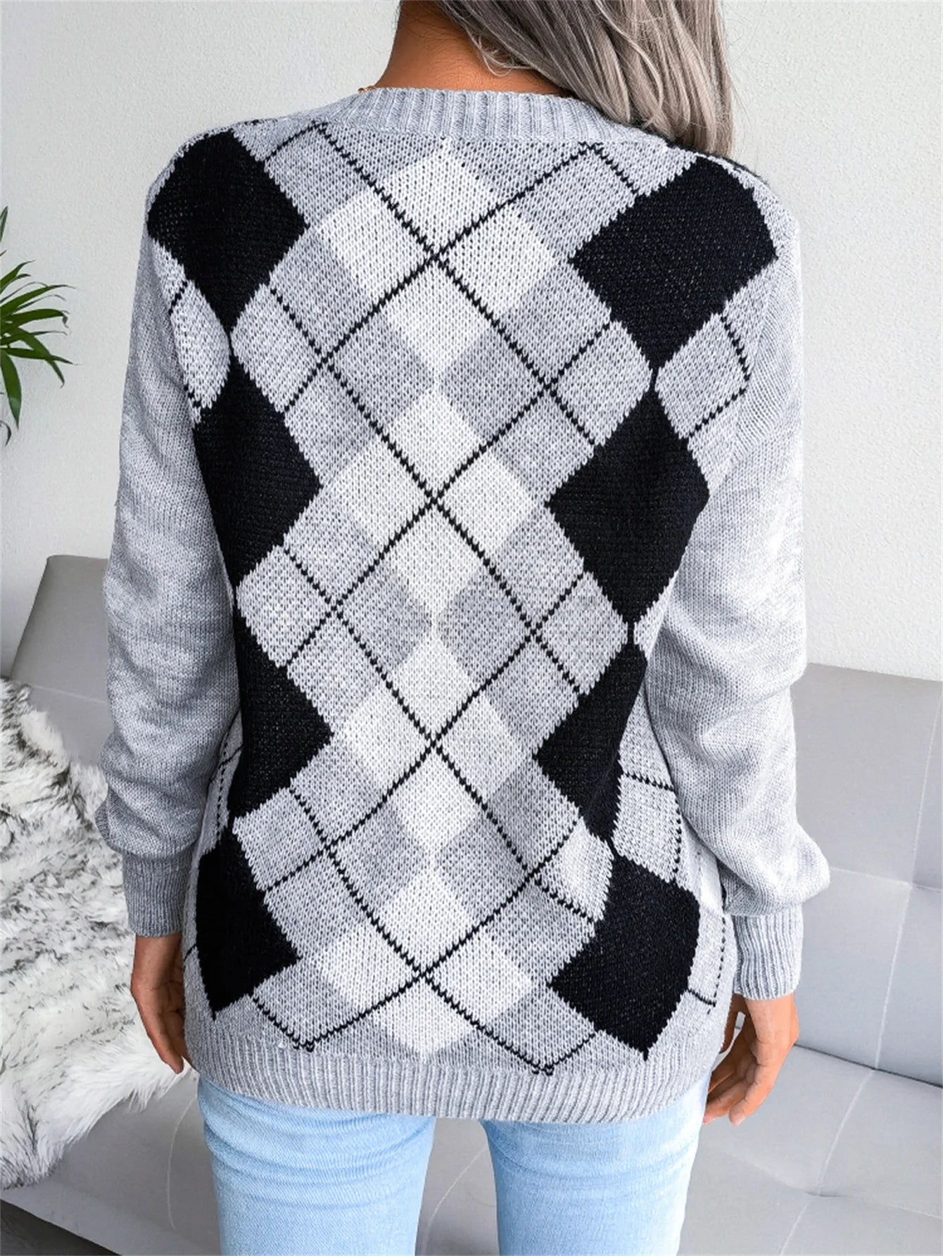 Classic Plaid Winter Knit