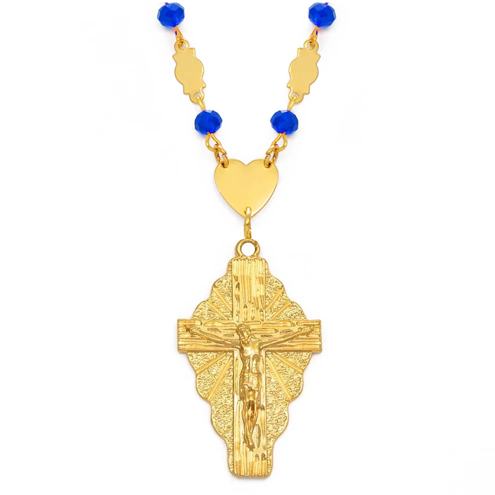 Crucifix Rosary Necklace