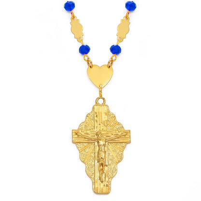 Crucifix Rosary Necklace
