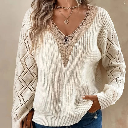 Women’s Loose Knit Lace Sweater