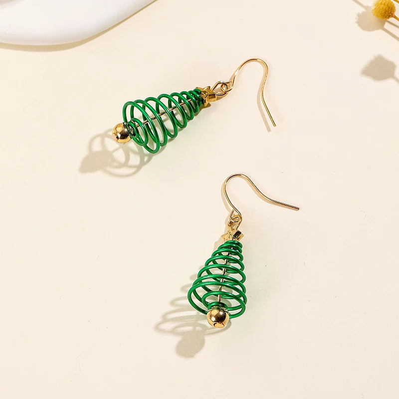 Holiday Tree Drop Earrings