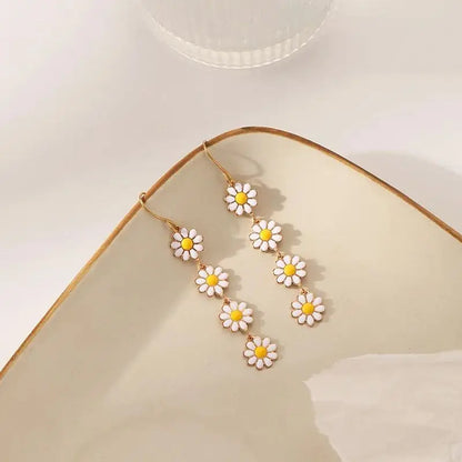 PetalCharm Drop Earrings