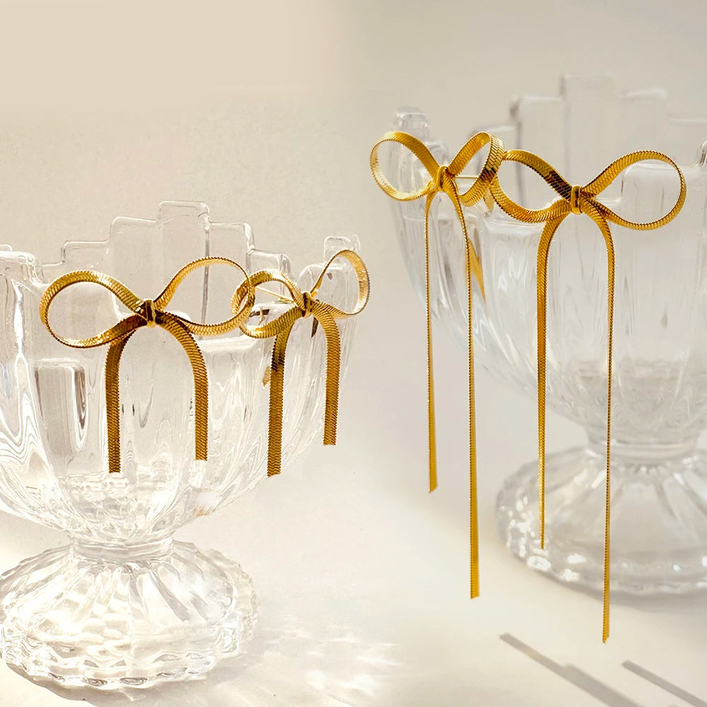 Ribbon Bowknot Earrings