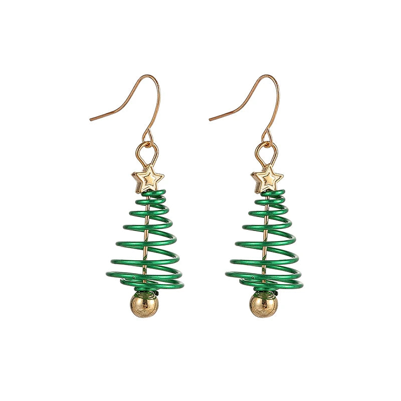 Holiday Tree Drop Earrings